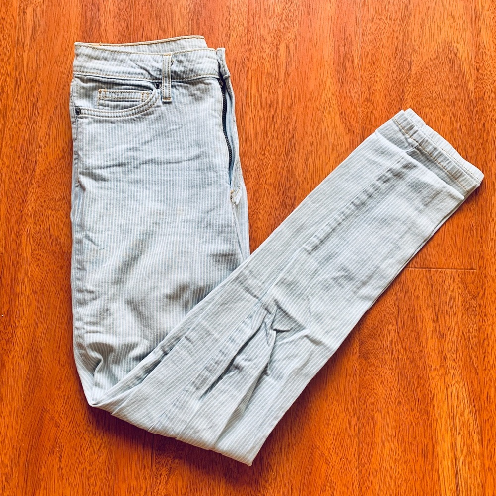 Brandy Melville High Waisted Pinstriped Jeans